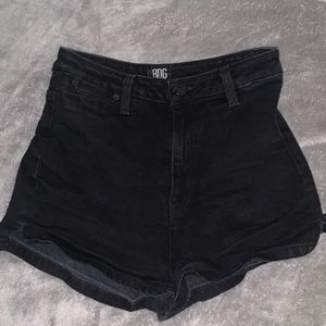 BDG black high waisted shorts